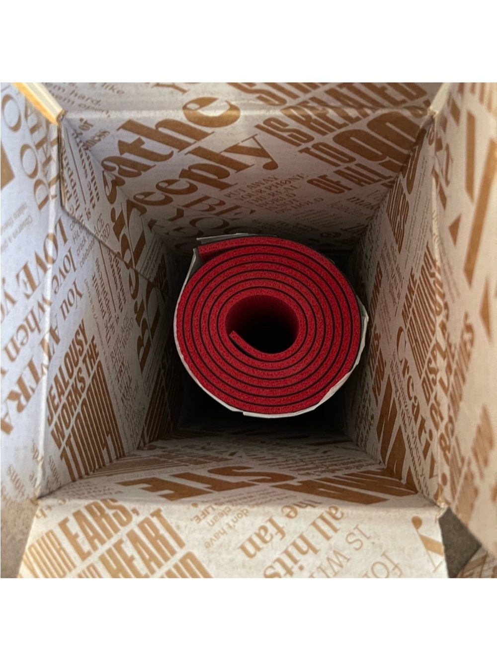 Lululemon The reversible yoga mat 5mm NIB membership edition black red wordmark - Picture 8 of 8